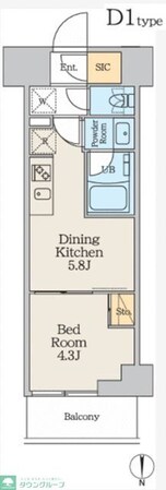 クレストコート本所吾妻橋Northの物件間取画像